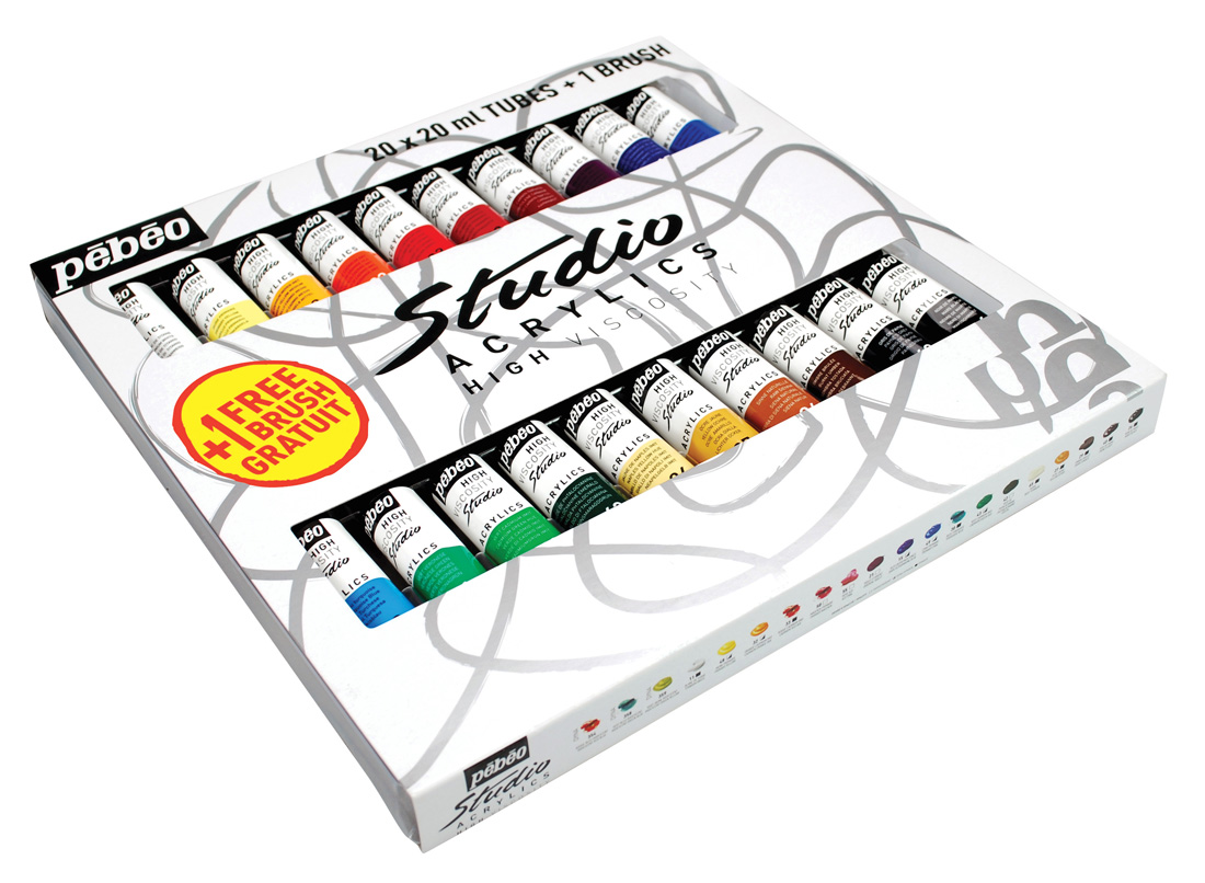 Sada Studio Acrylic 20 vybraných odtieňov v 20ml tubách Sada Studio Acrylic 20 vybraných odtieňov v 20ml tubách