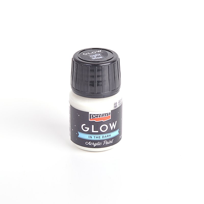Akrylová farba 30 ml, svieti v tme, svetlá modrá Akrylová farba 30 ml, svieti v tme, svetlá modrá