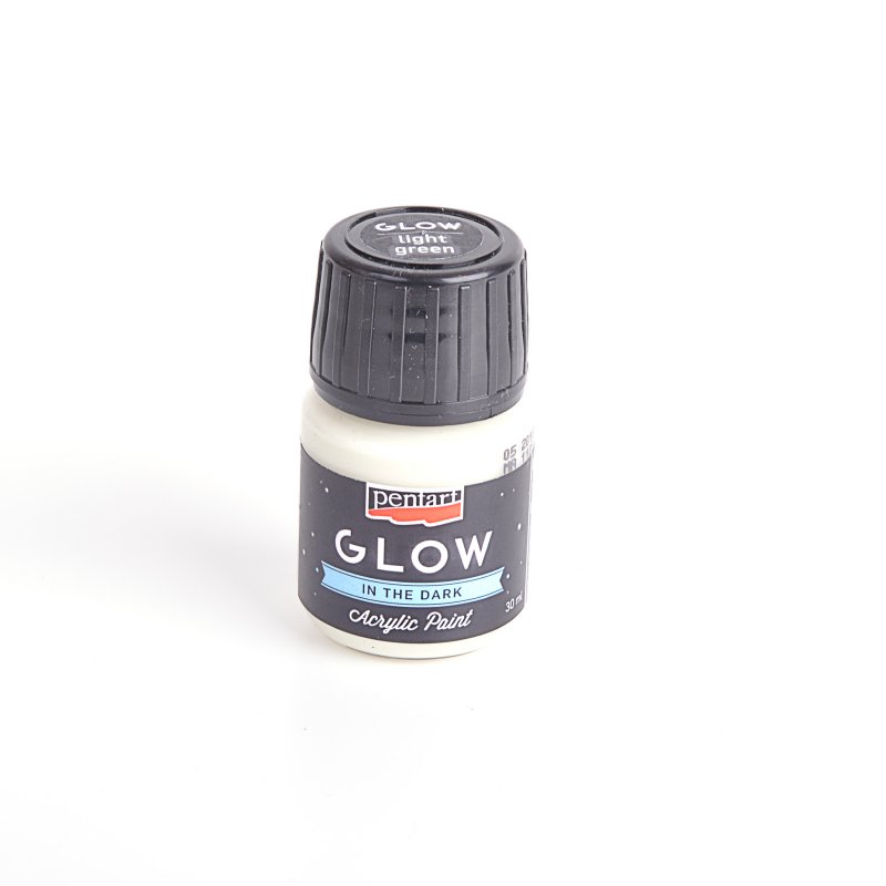 Akrylová farba 30 ml, svieti v tme, svetlá zelená Akrylová farba 30 ml, svieti v tme, svetlá zelená