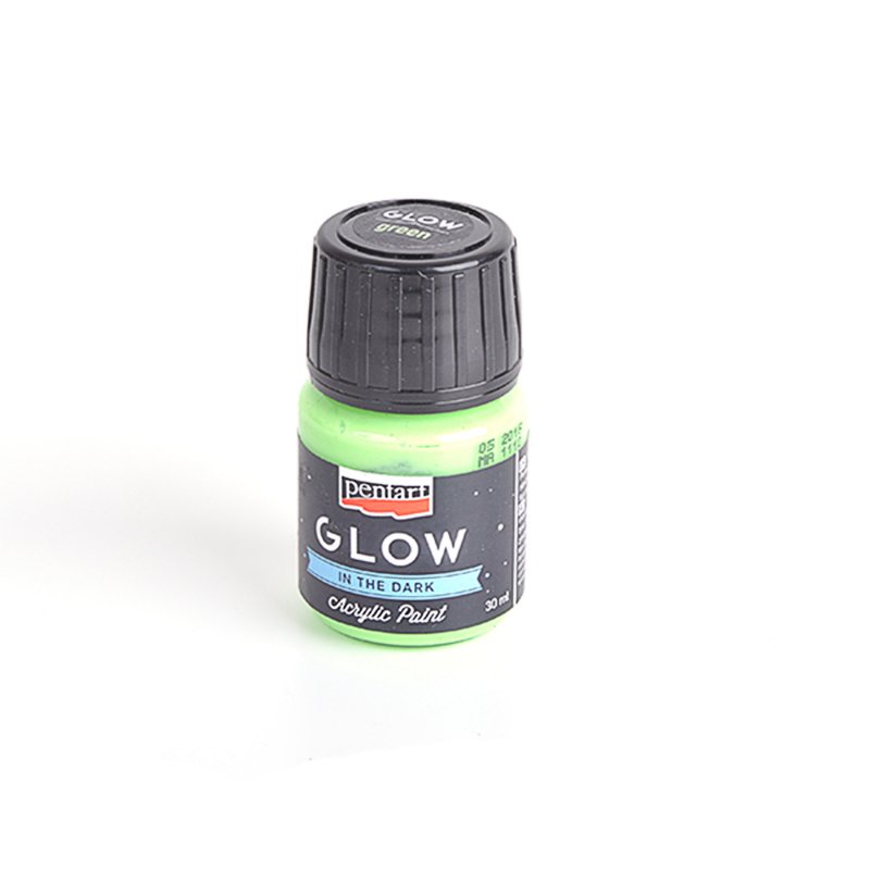 Akrylová farba 30 ml, svieti v tme, zelená Akrylová farba 30 ml, svieti v tme, zelená