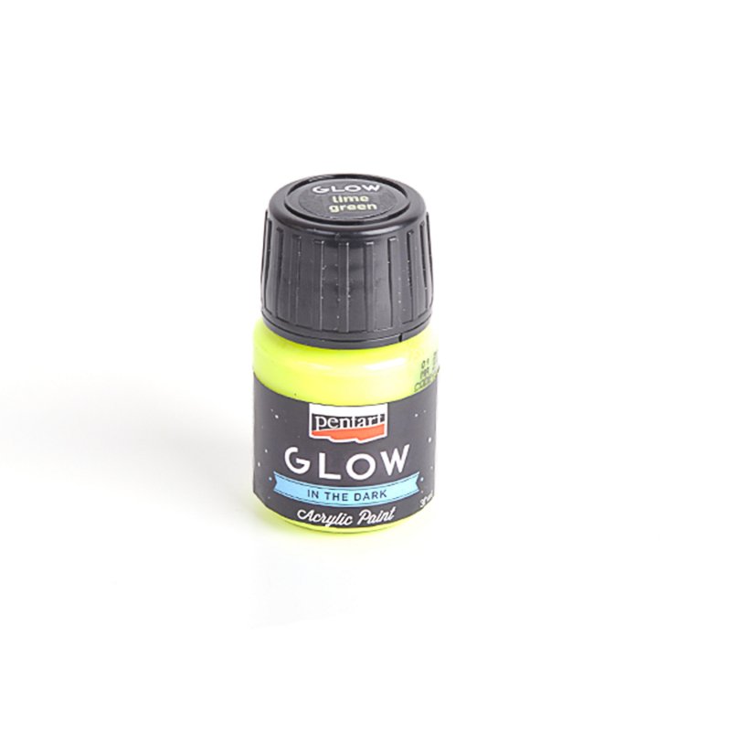Akrylová farba 30 ml, svieti v tme, žltá Akrylová farba 30 ml, svieti v tme, žltá