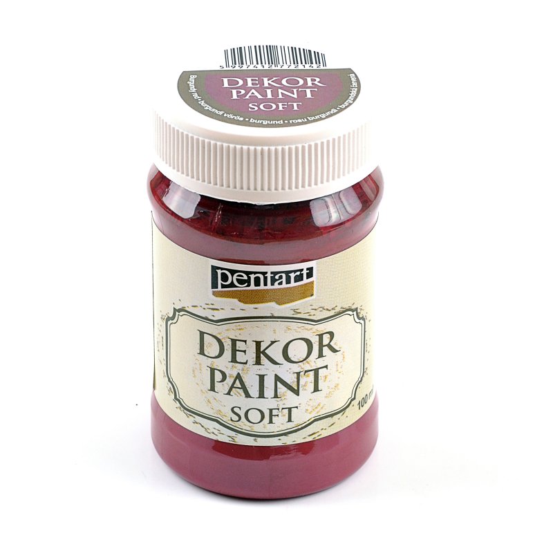 Dekor Paint Soft 100 ml, burgundská červená Dekor Paint Soft 100 ml, burgundská červená