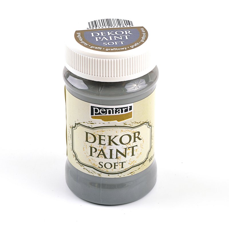 Dekor Paint Soft 100 ml, grafitová sivá Dekor Paint Soft 100 ml, grafitová sivá