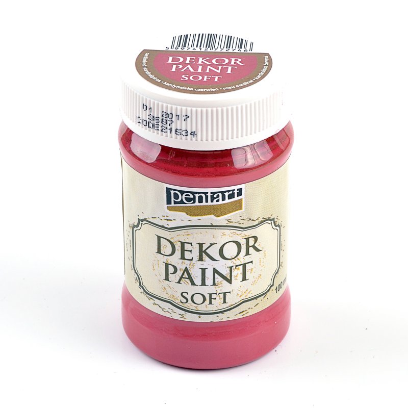 Dekor Paint Soft 100 ml, kardinálová červená Dekor Paint Soft 100 ml, kardinálová červená