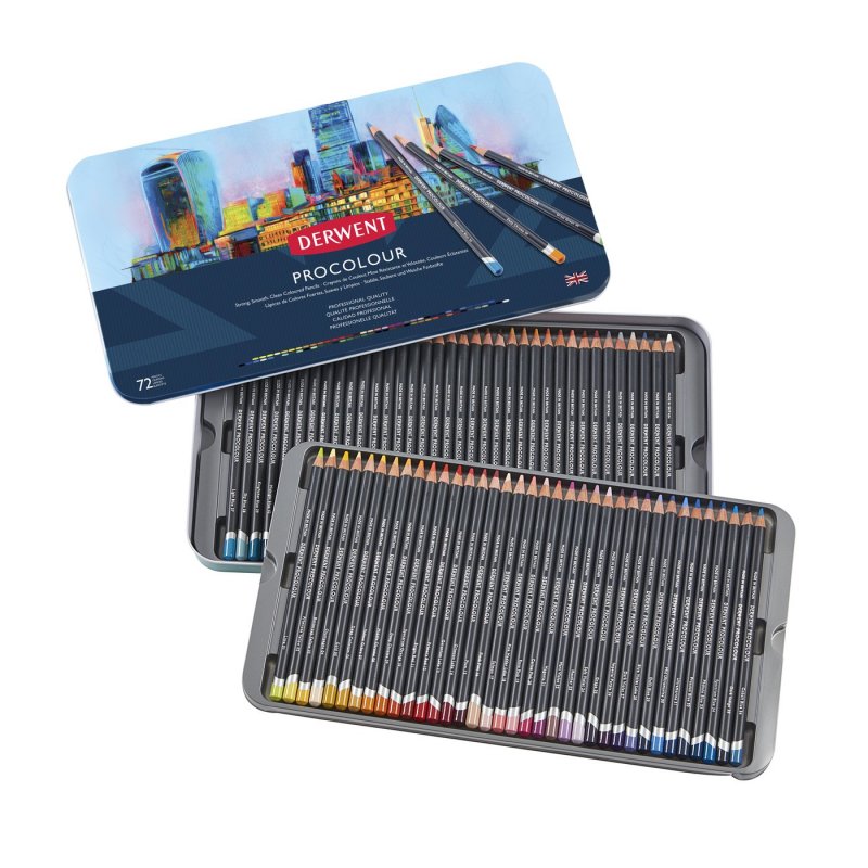 Derwent, Sada pasteliek PROCOLOUR, 72 ks Derwent, Sada pasteliek PROCOLOUR, 72 ks