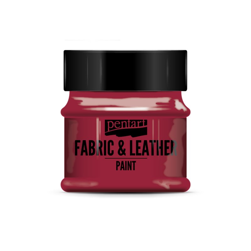 Farba na textil a kožu, 50 ml, červená Farba na textil a kožu, 50 ml, červená