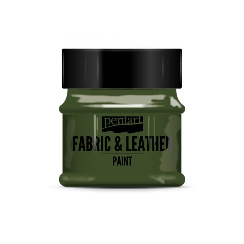 Farba na textil a kožu, 50 ml, jedľovozelená Farba na textil a kožu, 50 ml, jedľovozelená