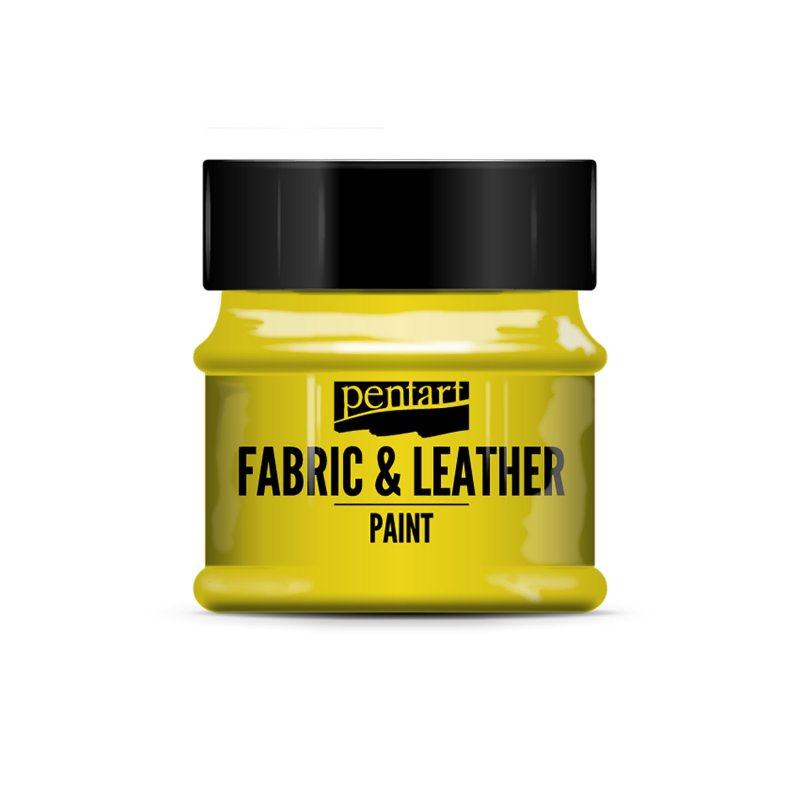 Farba na textil a kožu, 50 ml, žltá Farba na textil a kožu, 50 ml, žltá