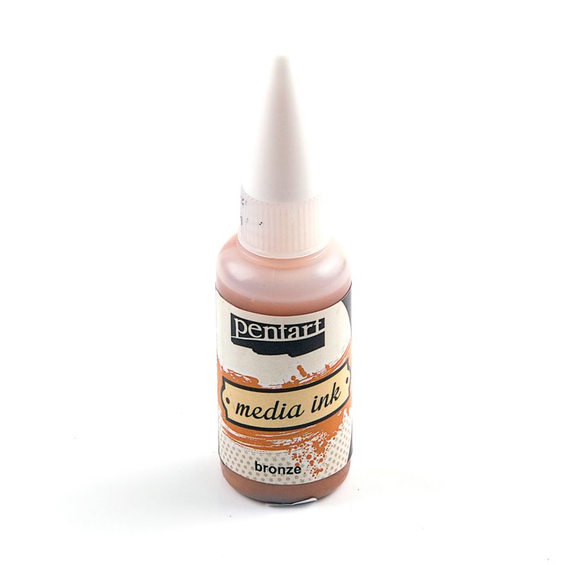 Media Ink atrament 20 ml, bronzová Media Ink atrament 20 ml, bronzová