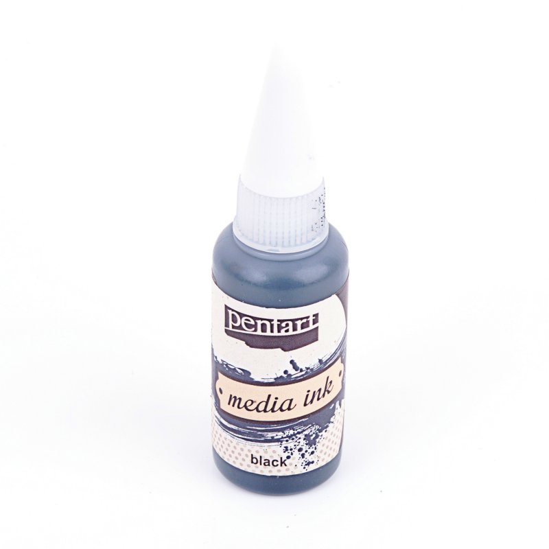 Media Ink atrament 20 ml, čierna Media Ink atrament 20 ml, čierna