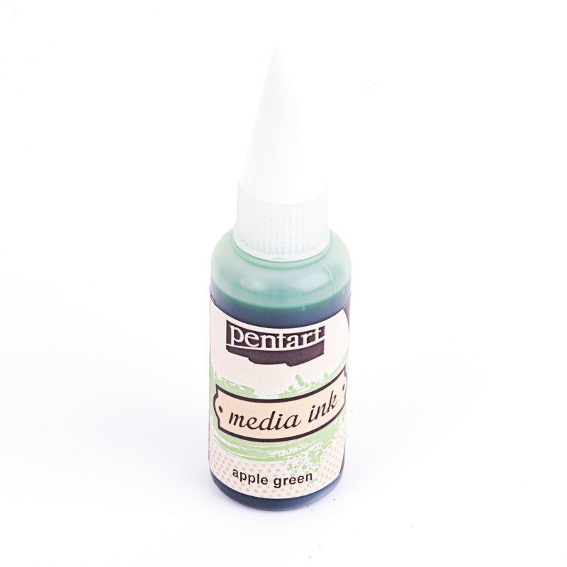 Media Ink atrament 20 ml, jablková zelená Media Ink atrament 20 ml, jablková zelená