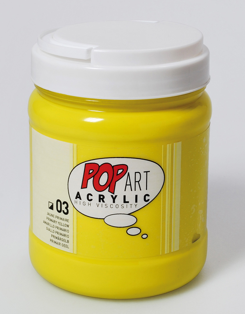 POP-ART Acrylic - Primary Yellow POP-ART Acrylic - Primary Yellow