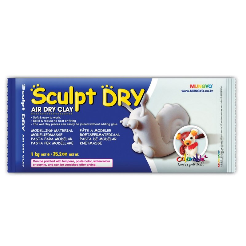 Samoschnúca modelovacia hmota Sculpt Dry 1kg biela Samoschnúca modelovacia hmota Sculpt Dry 1kg biela
