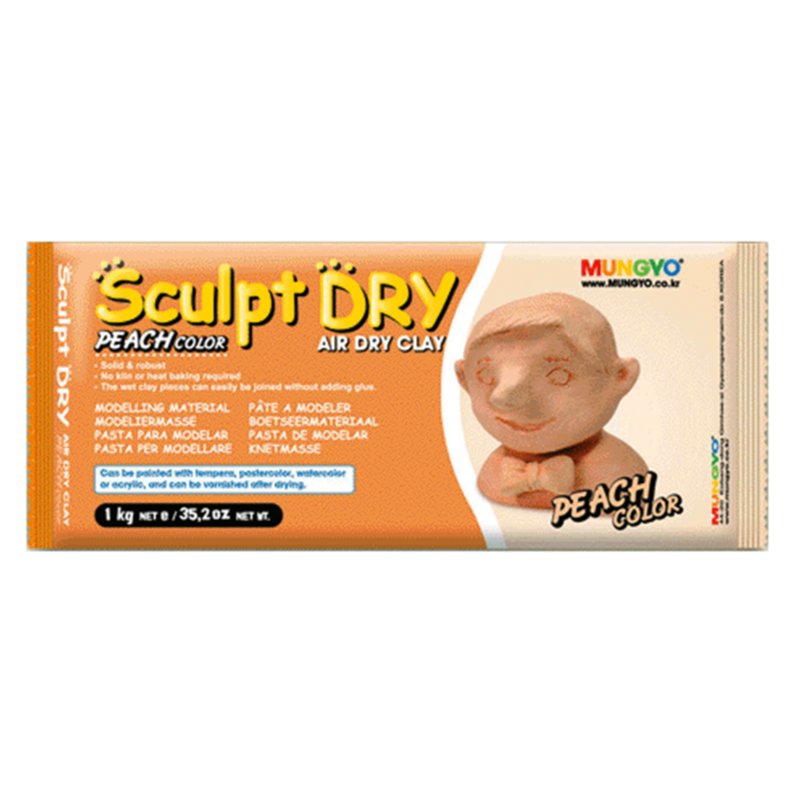 Samoschnúca modelovacia hmota Sculpt Dry 1kg broskyňová Samoschnúca modelovacia hmota Sculpt Dry 1kg broskyňová